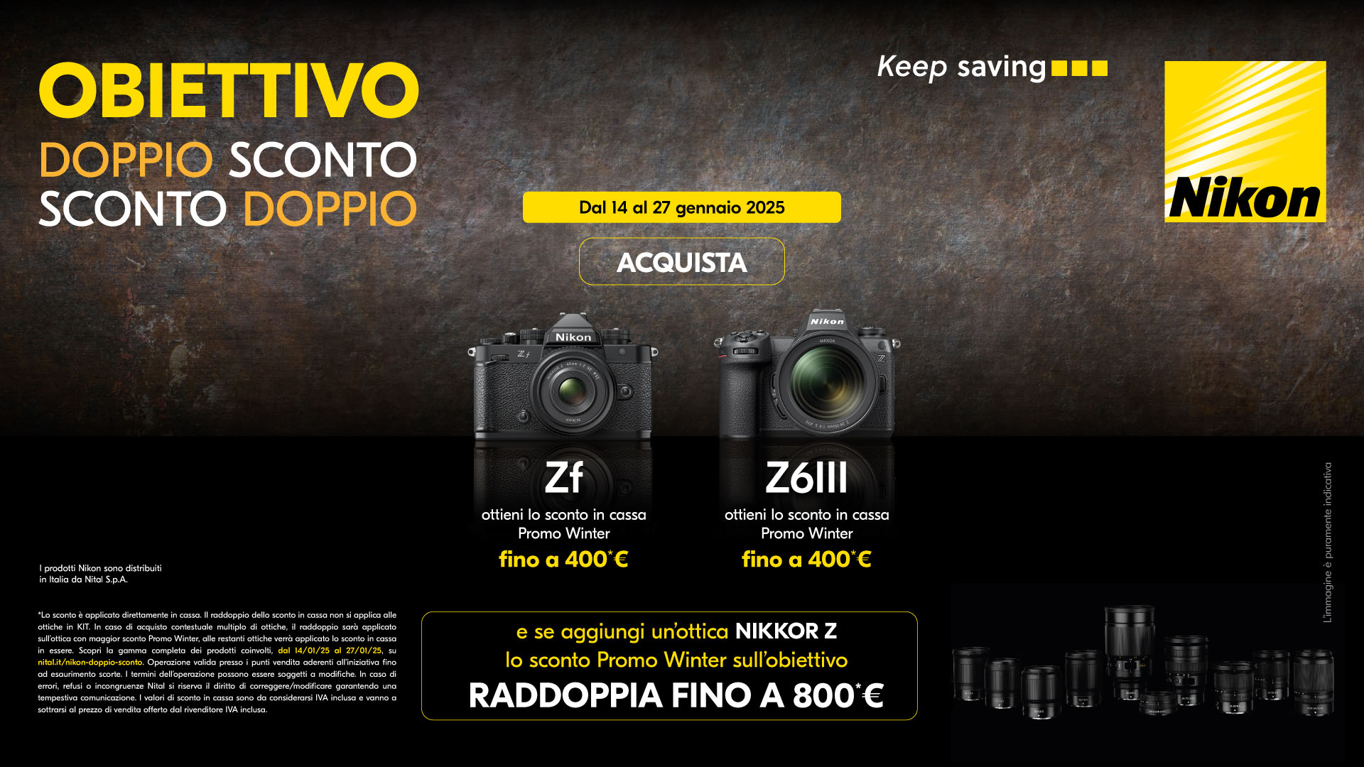 Obiettivo Doppio Sconto Nikon